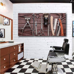Tablou design interior BARBER TOOLS