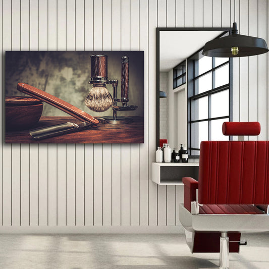 Tablou design interior barbershop VINTAGE TOOLS