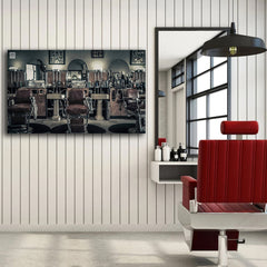 Multicanvas frizerie vintage BARBER SHOP CHAIRS