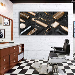 Multicanvas frizerie gold GOLDEN TOOLS