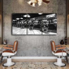 Set tablouri decor frizerie NOIR SALOON