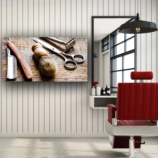 tablou canvas barbershop OLD TOOLS