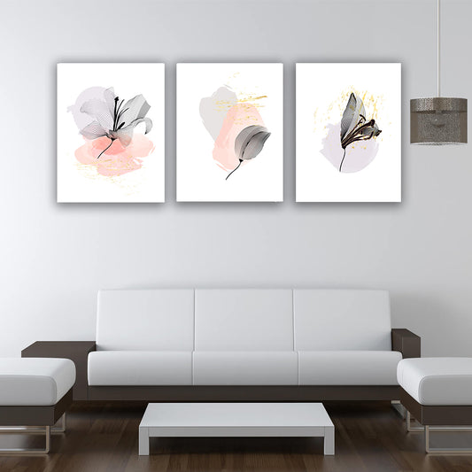 Set 3 tablouri canvas scandinave moderne minimaliste MODEL 53