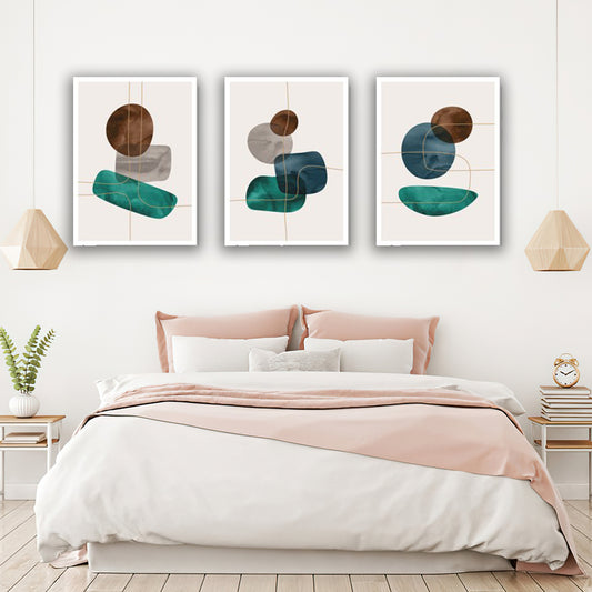 Set 3 tablouri canvas moderne minimaliste MODEL 19