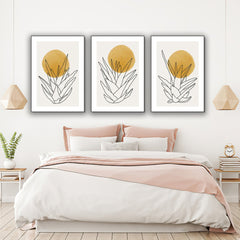 Set 3 tablouri canvas moderne minimaliste MODEL 17