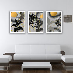 Set 3 tablouri canvas natura abstracta minimaliste MODEL 37