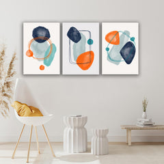 Set 3 tablouri minimaliste forme geometrice MODEL 28
