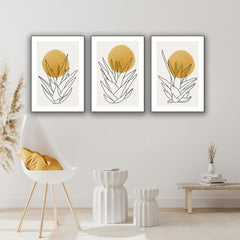 Set 3 tablouri canvas moderne minimaliste MODEL 17