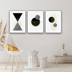 Set tablouri dormitor geometrice MODEL 39