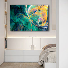 Tablou canvas abstract modern verde MODEL 5