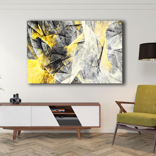 Tablou modern abstract galben MODEL 16