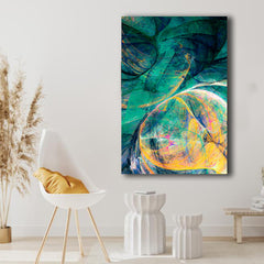 Tablou canvas abstract modern verde MODEL 5