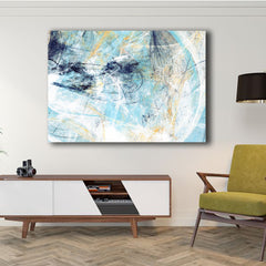 Tablou canvas abstract bleu MODEL 9