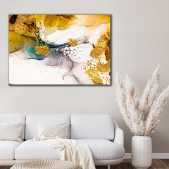 Tablou canvas praf de aur abstract modern art MODEL 87