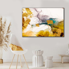 Tablou canvas praf de aur abstract modern art MODEL 87