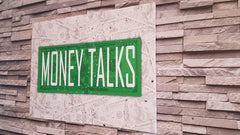 Tablou motivational money talks Money talks