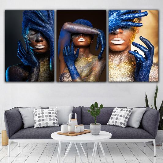 tablou canvas machiaj colorat