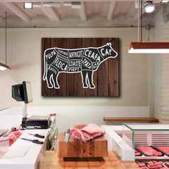 Tablou canvas culinar vita macelarie transare vita