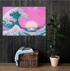 Tablou canvas val japonez VAPORWAVE