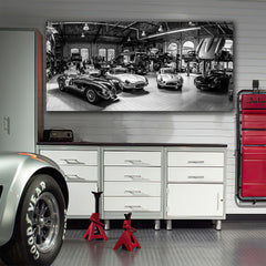 Tablou Canvas Masini Retro Alb-Negru old timer garage decoratiuni living desing interior