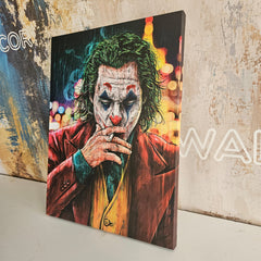 Tablou Canvas Joker Pictura Motivațională în Ulei Abstract Modern Design Interior Living sau Birou Ramă Lemn de Calitate Superioară Walldecor