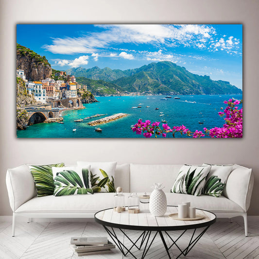 Tablou canvas peisaj coasta Italiei Amalfi