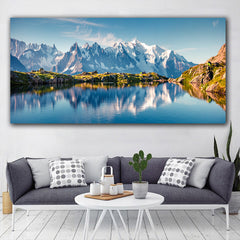 Tablou canvas peisaj munte lac MONT BLANC monte bianco decoratiuni interior desing abstract