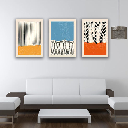 Set 3 tablouri canvas moderne minimaliste MODEL 33