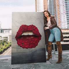 Tablou canvas Rose lips