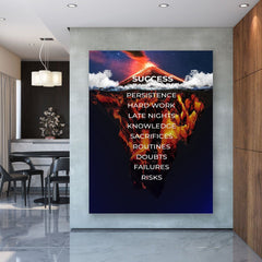 Tablou canvas motivational succes vulcan Volcano explosion