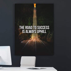 Tablou canvas motivational road to success Succes is aways uphill