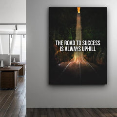 Tablou canvas motivational road to success Succes is aways uphill