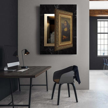 Tablou canvas 3d seif Money lisa safe