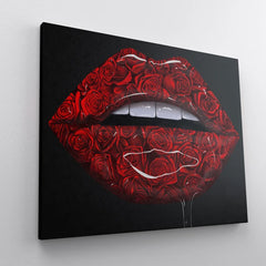 Tablou canvas Glossy lips