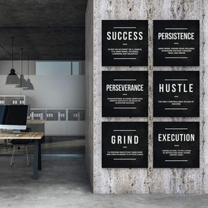 Set tablouri canvas motivationale birou Entrepreneur bundle