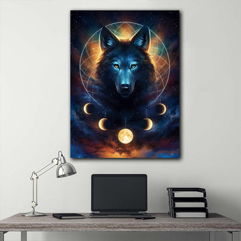 Tablou canvas abstract FANTASY WOLF