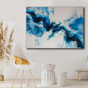 Tablou canvas abstract albastru MODEL 57
