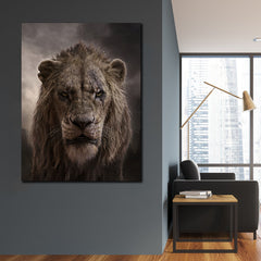 Tablou canvas regele leu SCAR LION KING