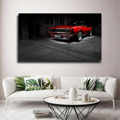 Tablou canvas american muscle car RED MUSCLE CAR