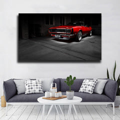 Tablou canvas american muscle car RED MUSCLE CAR
