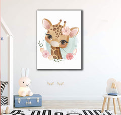 Tablou canvas copii girafa BABY GIRAFFE