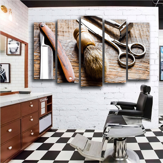 tablou canvas barbershop OLD TOOLS