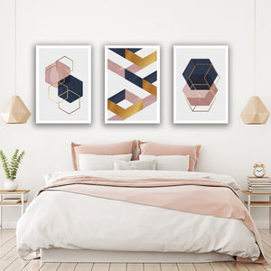 Set tablouri intaglio geometrice MODEL 38