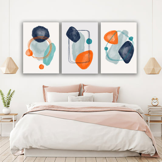 Set 3 tablouri minimaliste forme geometrice MODEL 28