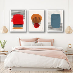 Set 3 tablouri canvas moderne minimaliste MODEL 1