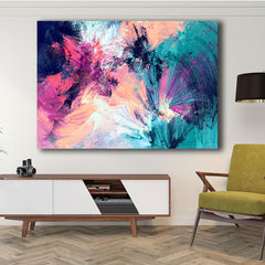 Tablou Abstract Explozie de Culori - Canvas Premium Model 12
