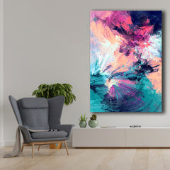 Tablou Abstract Explozie de Culori - Canvas Premium Model 12